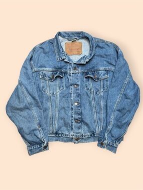 Vintage 1994 Levi’s Type 3 Denim Trucker Jacket Men’s XL Light Blue Vtg 90s